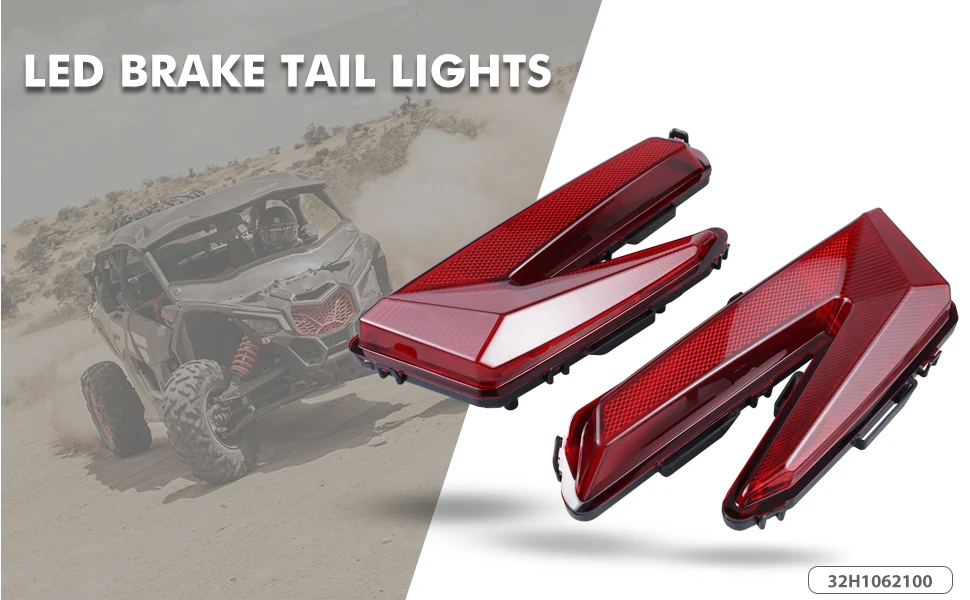 Nicecnc Left Right Utv Led Brake Tail Lights For Canam Maverick X3 4x4