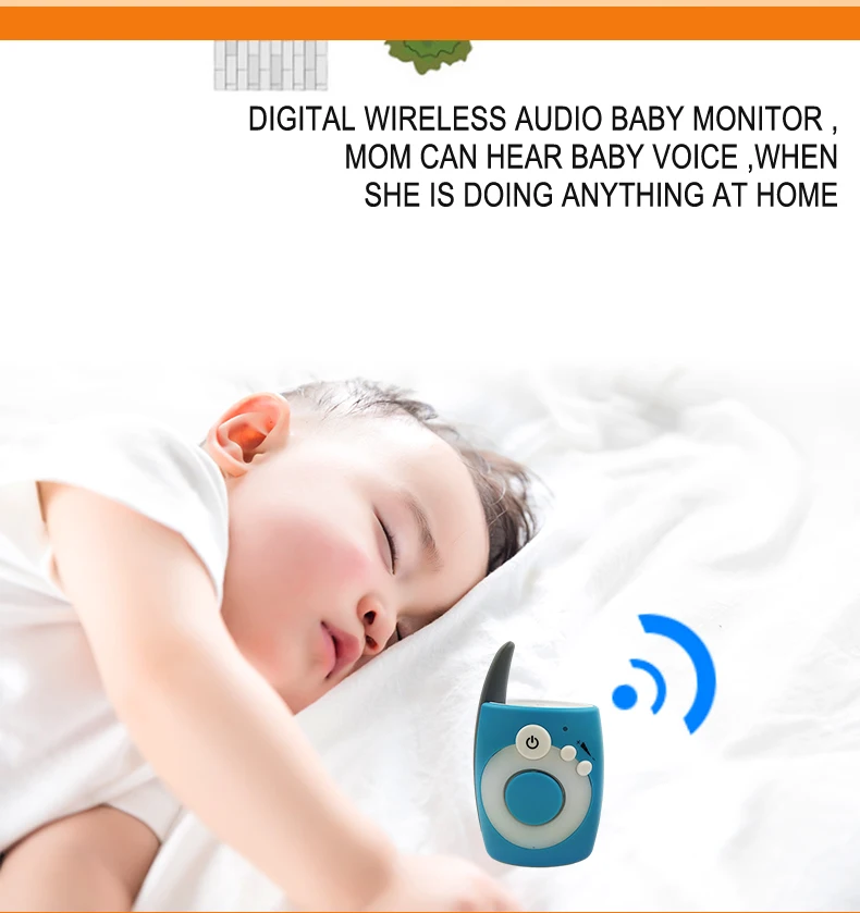 2.4Ghz Wireless Digital Audio Baby Monitor