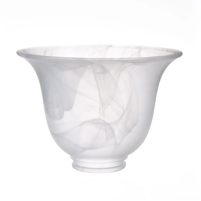Clear Frosted Alabaster Glass Bell Ceiling Fan Lamp Shade Lighting ...