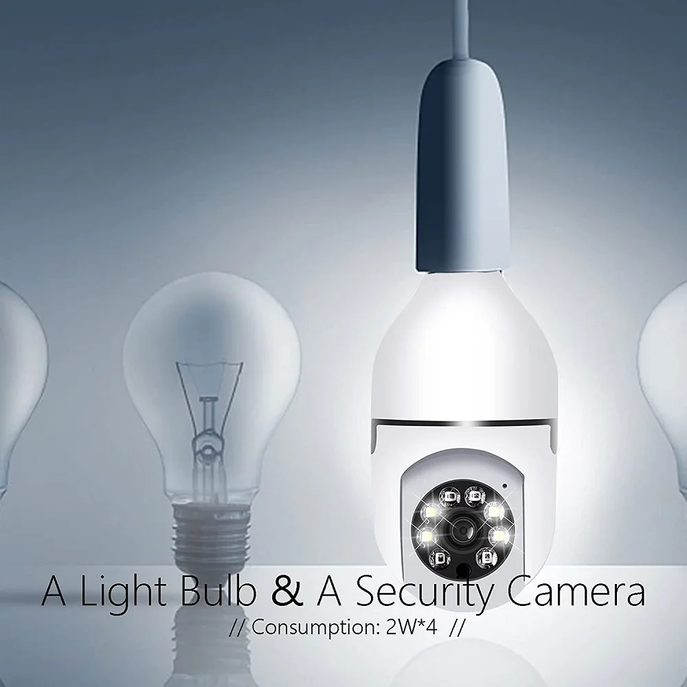 Hot Selling 360 Panoramic Camara De seguridad Cctv Smart Home Security IP Wireless Light Bulb Wifi Camera 360 Degree