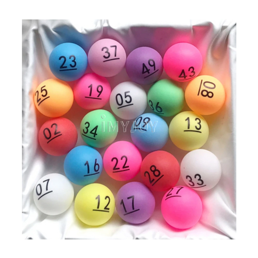 Оптовая продажа разноцветные мячи для пинг-понга с принтом на