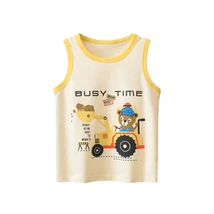 Custom Kids Baby Boys 100% Combed Cottontank Tops Undershirts Sleeveless T-Shirt