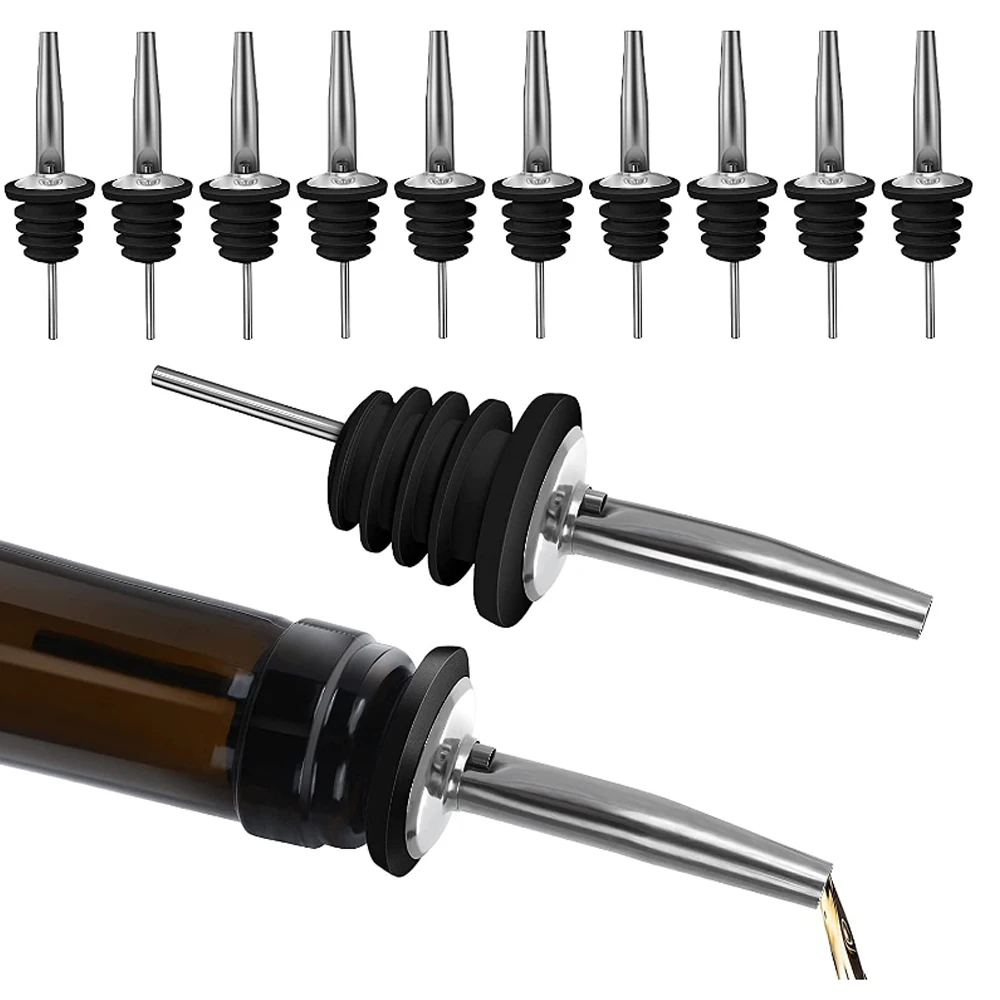 Lot De 6 Anneaux Anti-gouttes En Inox Pour Bouteille De Vin - Évite Les Coulures, Protège La Table