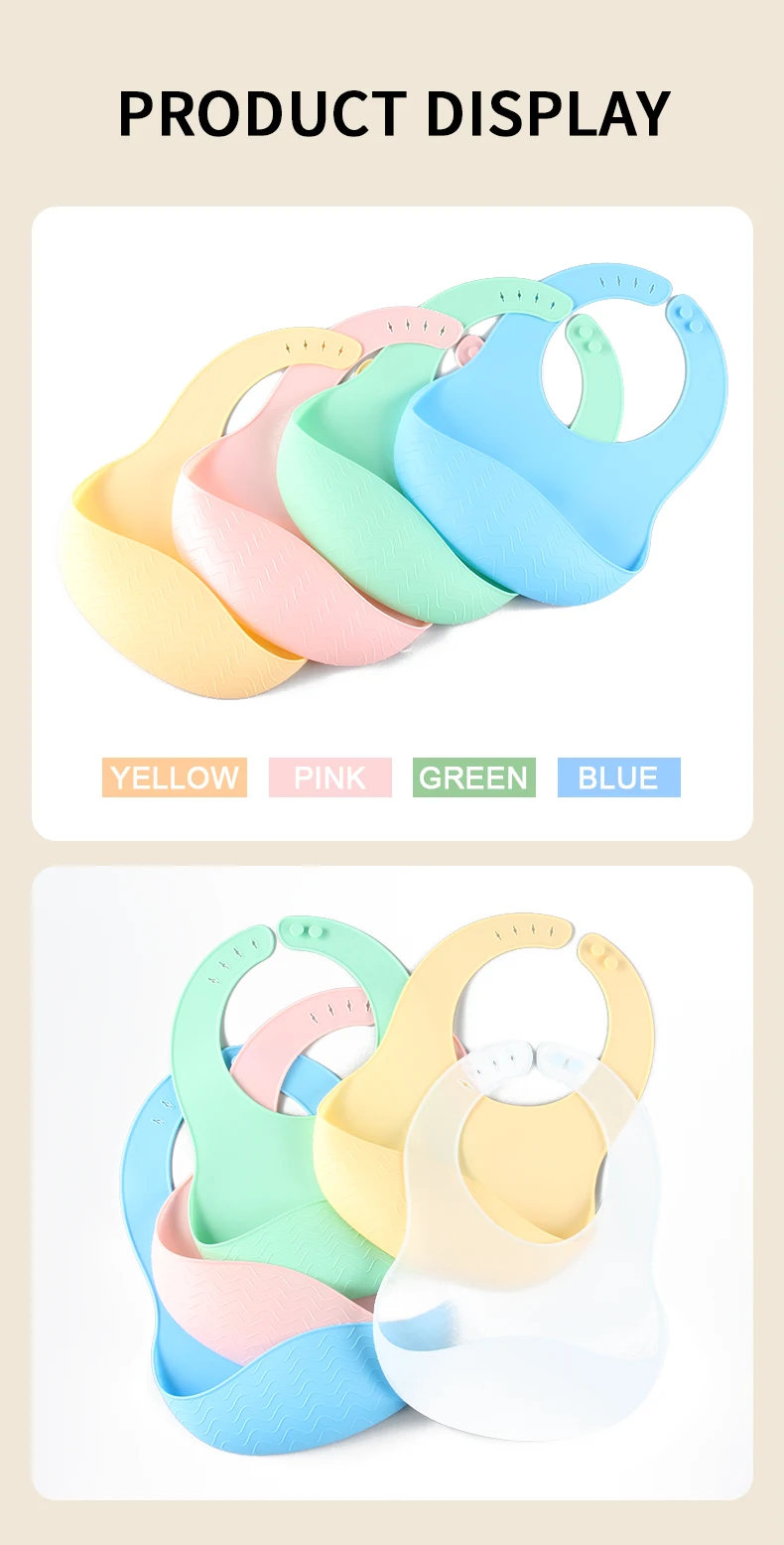 2022 New Arrival Babi Products Silicone Baby Bibs Soft Waterproof Bibs ...