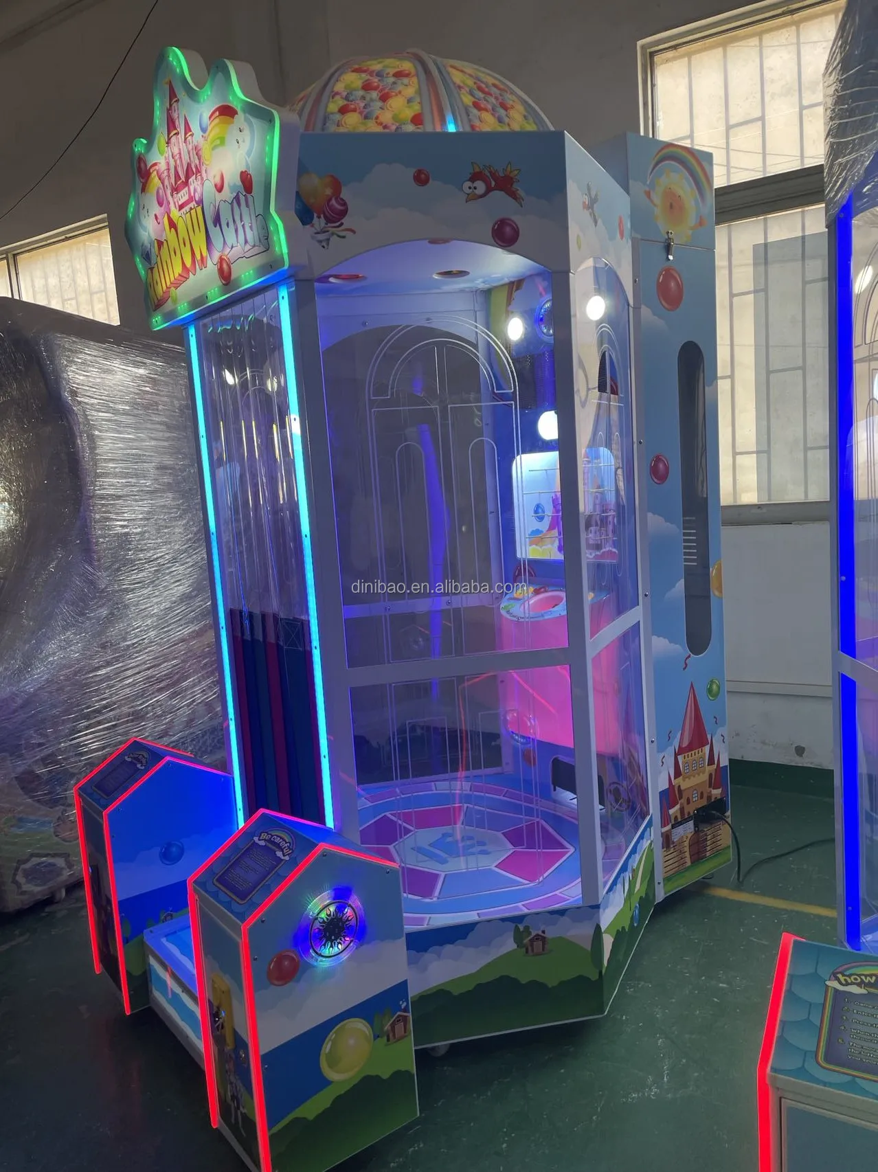 2025 New Design Arcade Coin Operated Redemption Machine Ticket Vending Machine Rainbow Castle for Sale