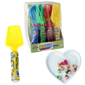 Candy Toys Children Plastic Beach Kitchen Ware Tool With Colorful Fruity Jelly Candy