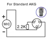 สายไฟ3pin AKG X3สีดำ