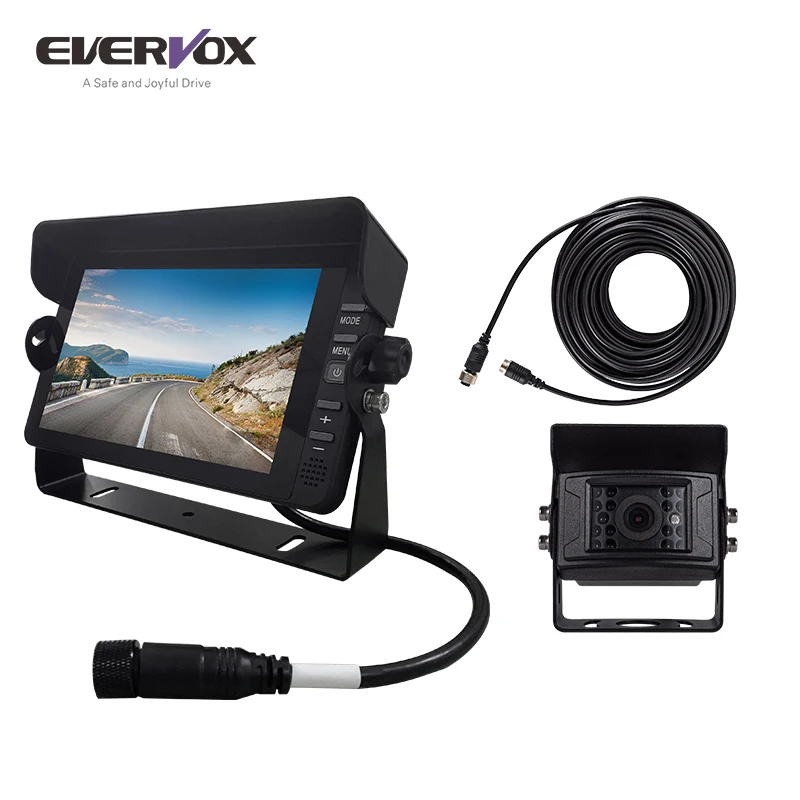Auto , 5 inch HD TFT LCD auto achteruitrijcamera, waterdichte ondersteuning PAL/NTSC systeem voor achteruitrijcamera