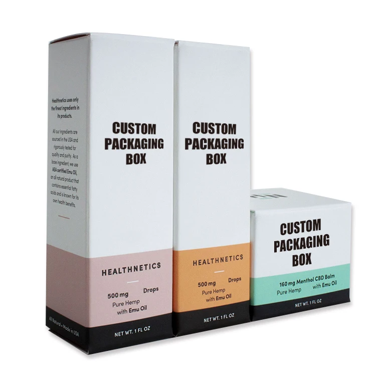 Custom Supplement Boxes Eco Friendly Recyclable Natural Health Vitamins Packaging Paper Box Solutions