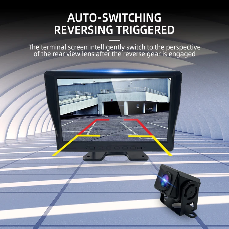 Wemaer 10.1 Inch AI Blind Spot Detection System Pedestrian & Vehicle Detection for Truck Trailer RV Vans Construction Vehicle supplier