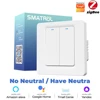 White 2 gang Zigbee