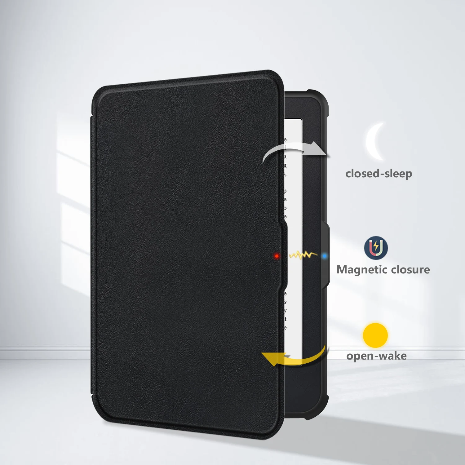 Housse Étanche Marron Pour Liseuse Kobo Clara, Tolino Shine - Coque 6 Pouces Polyuréthane