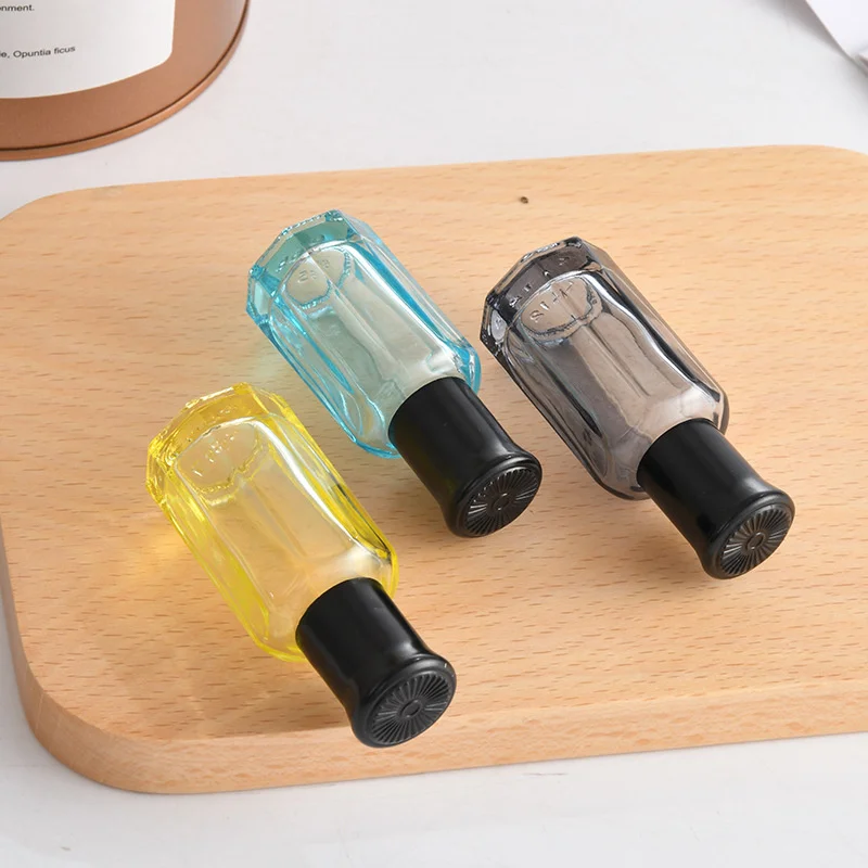 Transparent Octagonal 3ml 6ml 12ml Glass Perfume Bottles with Stick for Oud Print Advertising