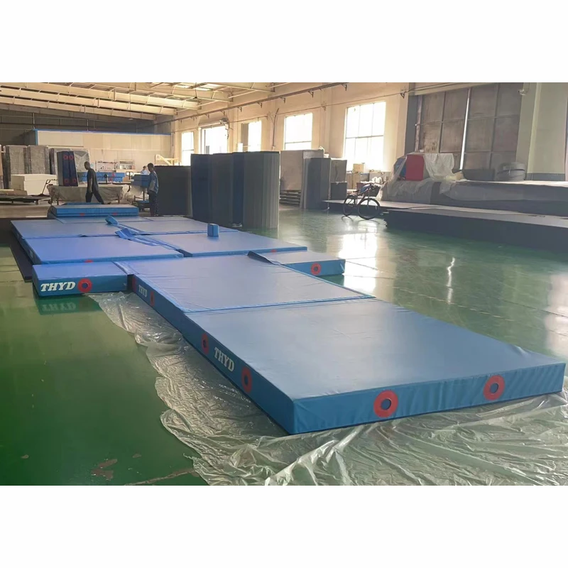 product custom logo gymnastics training equipment mats landing mats for balance beam and uneven bars-1