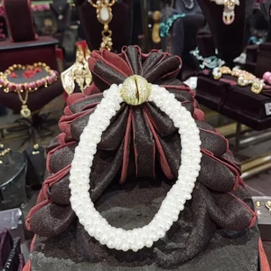 YOB ZHENZHEN Classic Style Woven Pearl Jewelry Set Natural Necklaces and Bracelets Wholesale