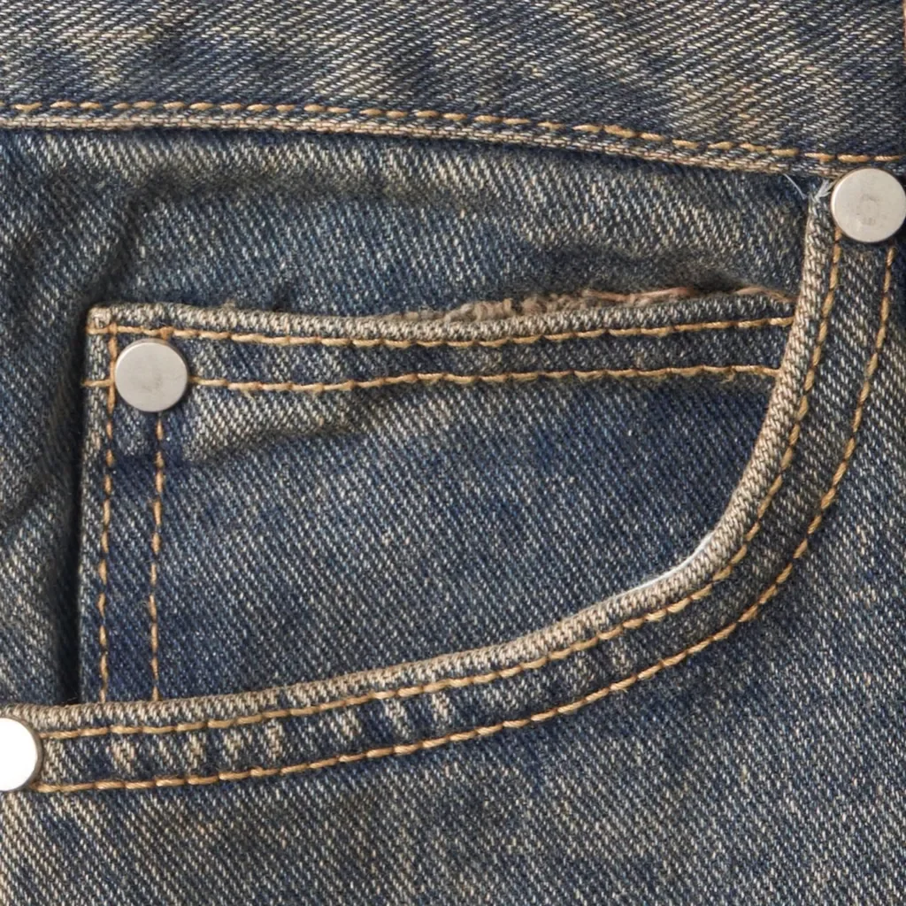 Men Street Wear Manufacturer Baggy Denim Washed Dying Double Knee Zipper Jeans Pants