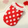 503 Red Polka Dot Lace