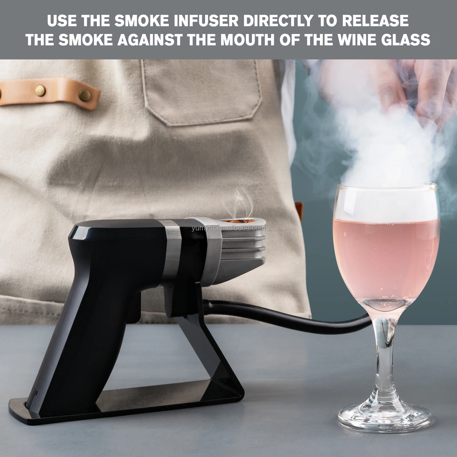 Стильный Очаровательный пистолет для барбекю коммерческого мяса вина курения дымчатого инфузора с стартовым