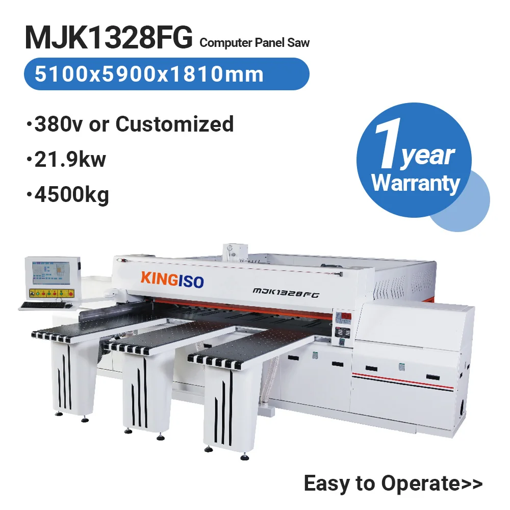 Automatic Beam Saw MJK1333FZ Rear Load CNC Panel Saw for Heavy Load Production 3910rpm 3280mm 120mm 180mm 460mm
