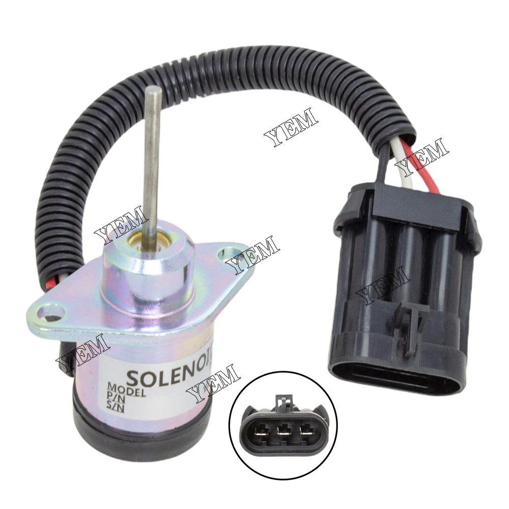 Diesel Engine Repair Parts 1G925-60011 Fuel Shutoff Solenoid 6691498 for Bobcat T180 T190 E35 E45 E55 S530