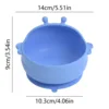 Tazón de silicona azul para bebé