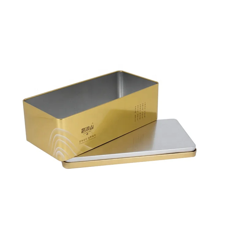 Контейнер из пищевого материала для хранения чая оптовая продажа жестяная коробка с двойной крышкой на 500