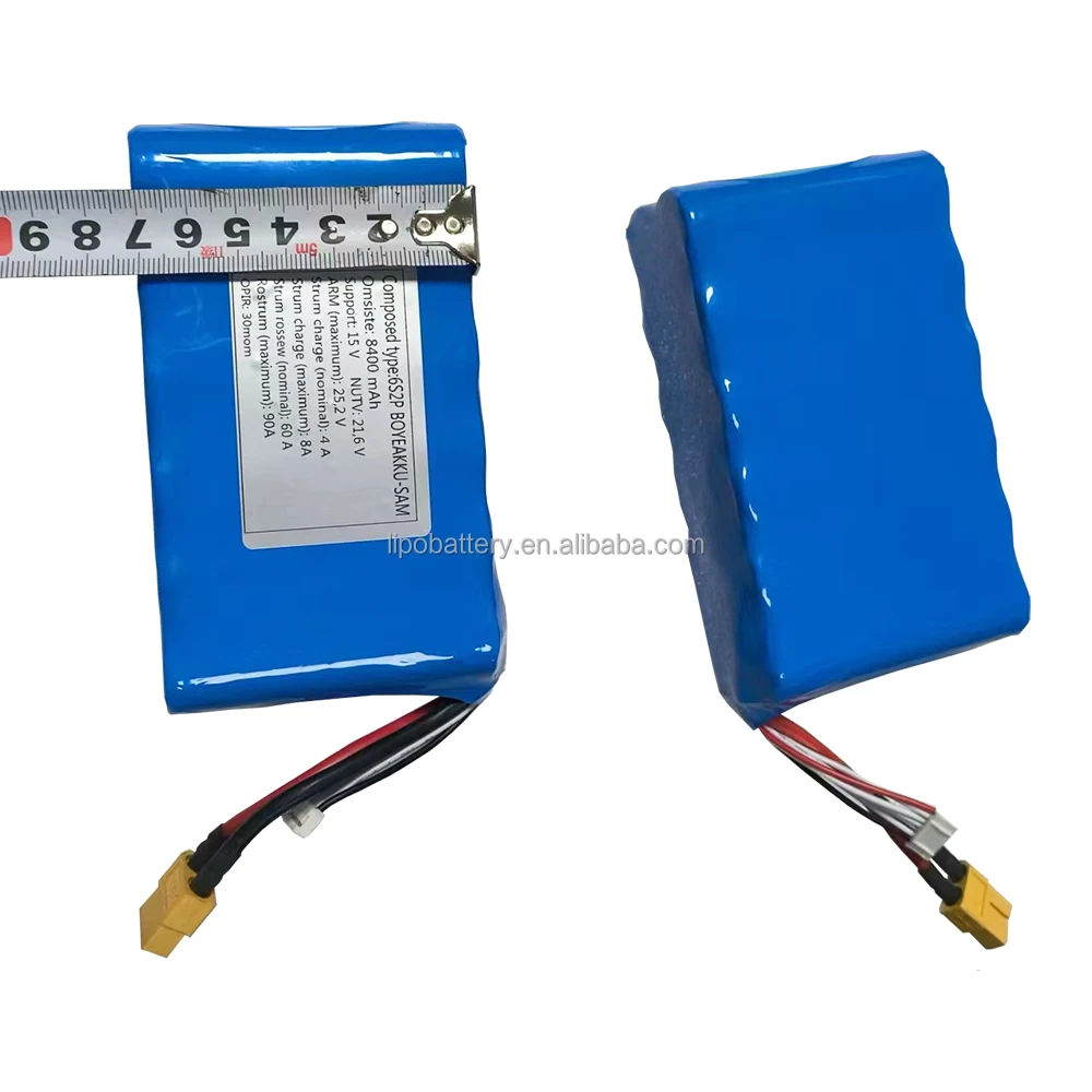 21700 6s2p High Energy Density FPV Drone Battery 22.2v 8000mah
