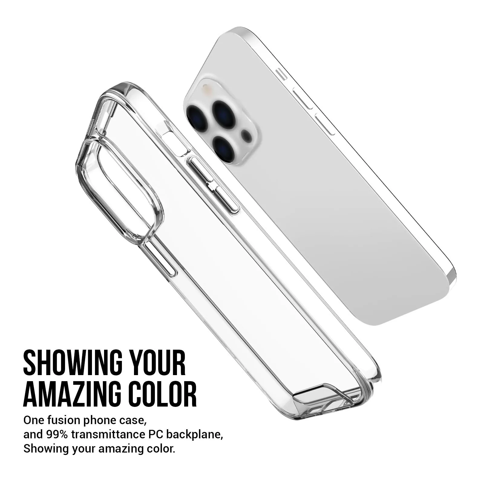 For Apple iPhone 14 Pro Max 15 16 Plus 12 13 Mini Phone Case Hard PC Clear Case Camera Protect Back Cover
