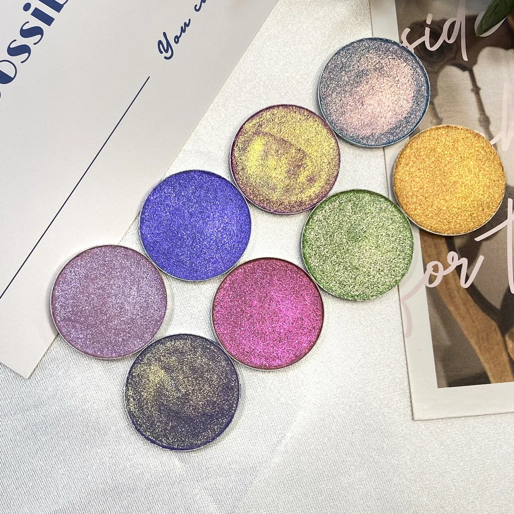 Подгонянная многохромная палитра теней для век oem макияж высокий пигмент водостойкая жемчужная частная этикетка
