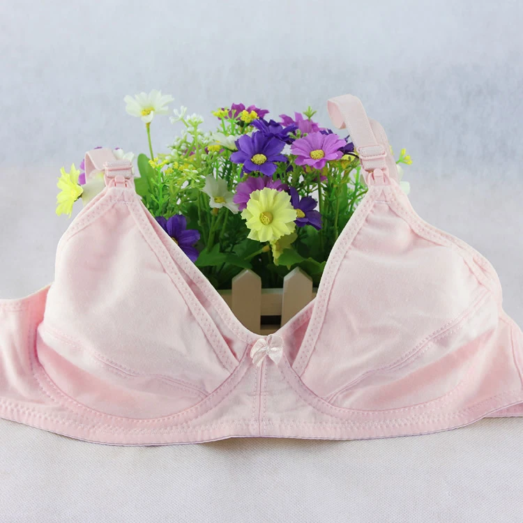 Wholesale Cheap Maternity Nursing Bra Wire Free For Pregnant Women Front Open Breastfeeding Bra