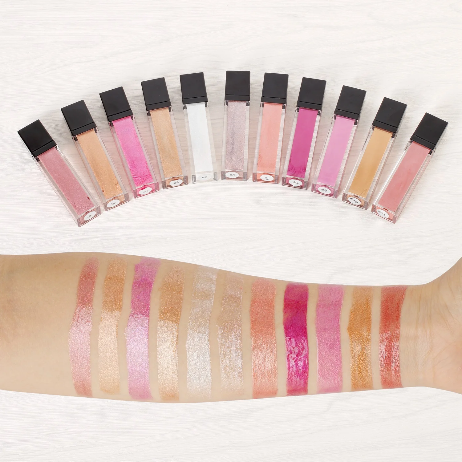 Высокий блеск веганских материалов не липкий телесного цвета Блеск для губ метка частного назначения Squeeze блеск для губ поставщика