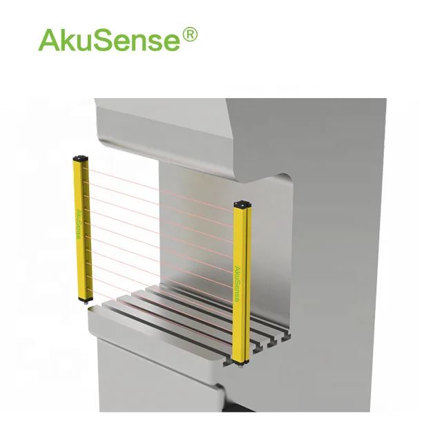 Akusense Machine Indoor Safety Light Curtain Sensors for Press Brake China Outdoor Safety Curtain Sensor Mini Muting