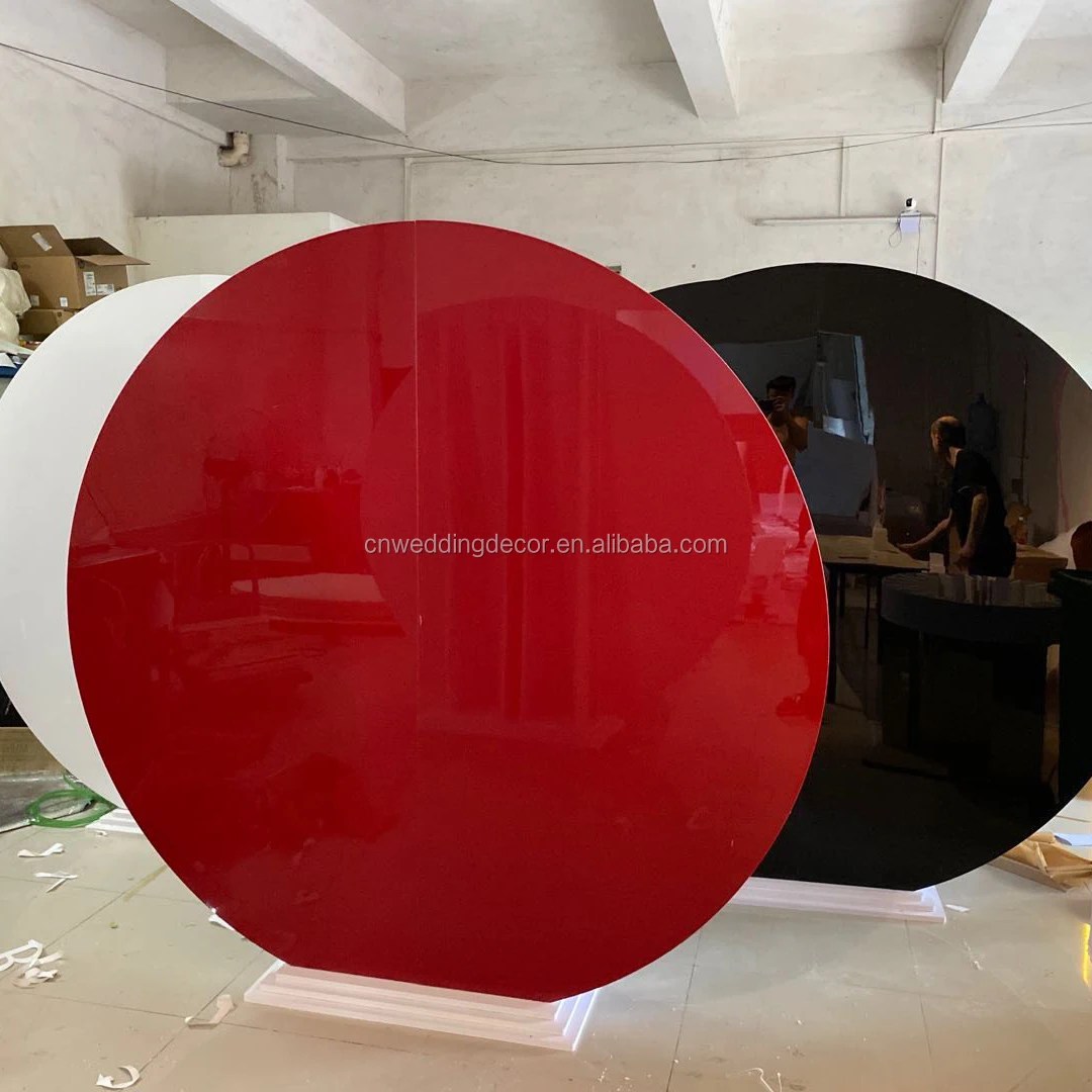 White Wedding Acrylic Wall Backdrop Stage Decoration Flower Balloon