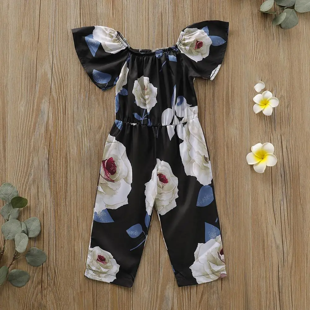 floral romper pants