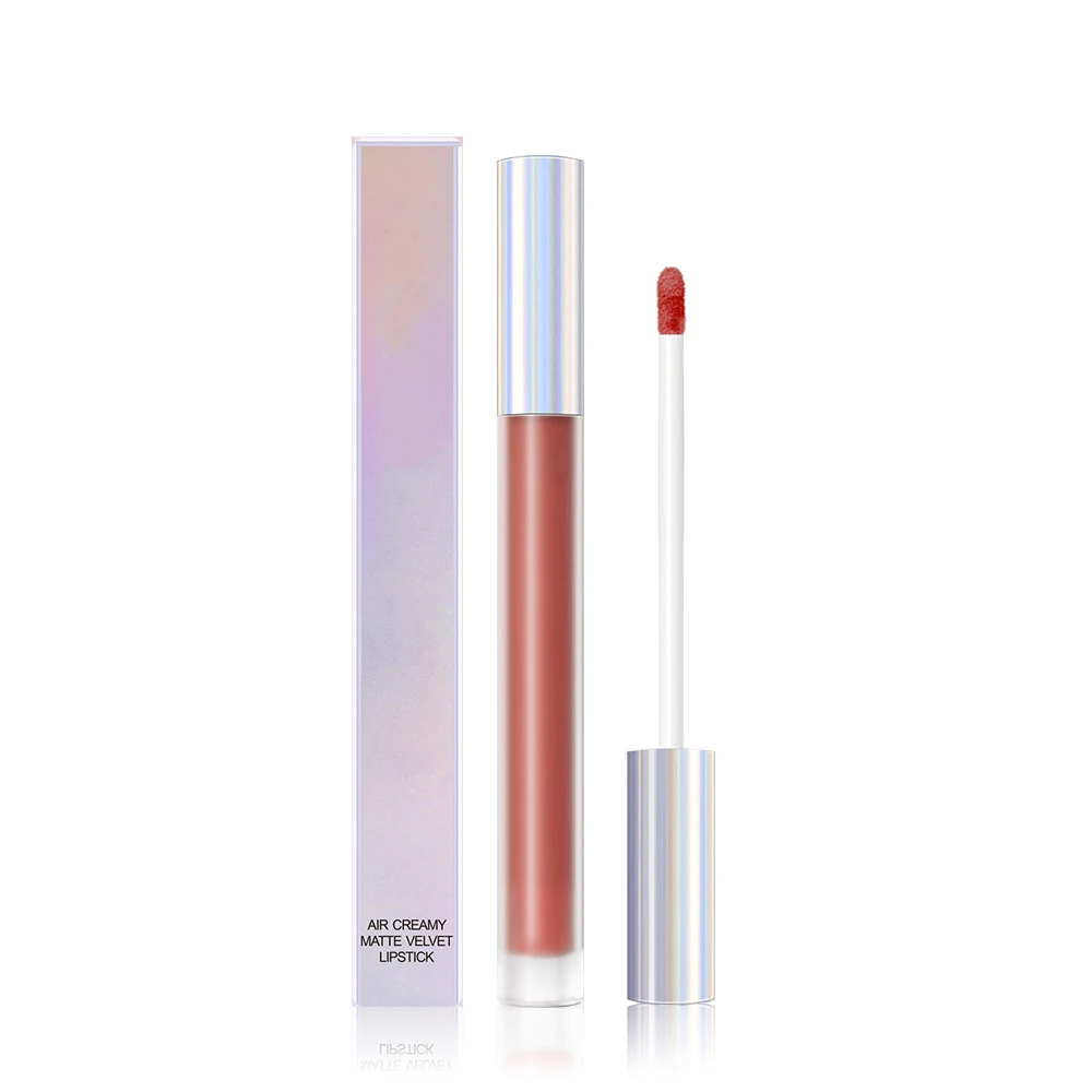 Женская обнаженная бархатная губная помада с индивидуальным лейблом блеск для губ глазурь для губ