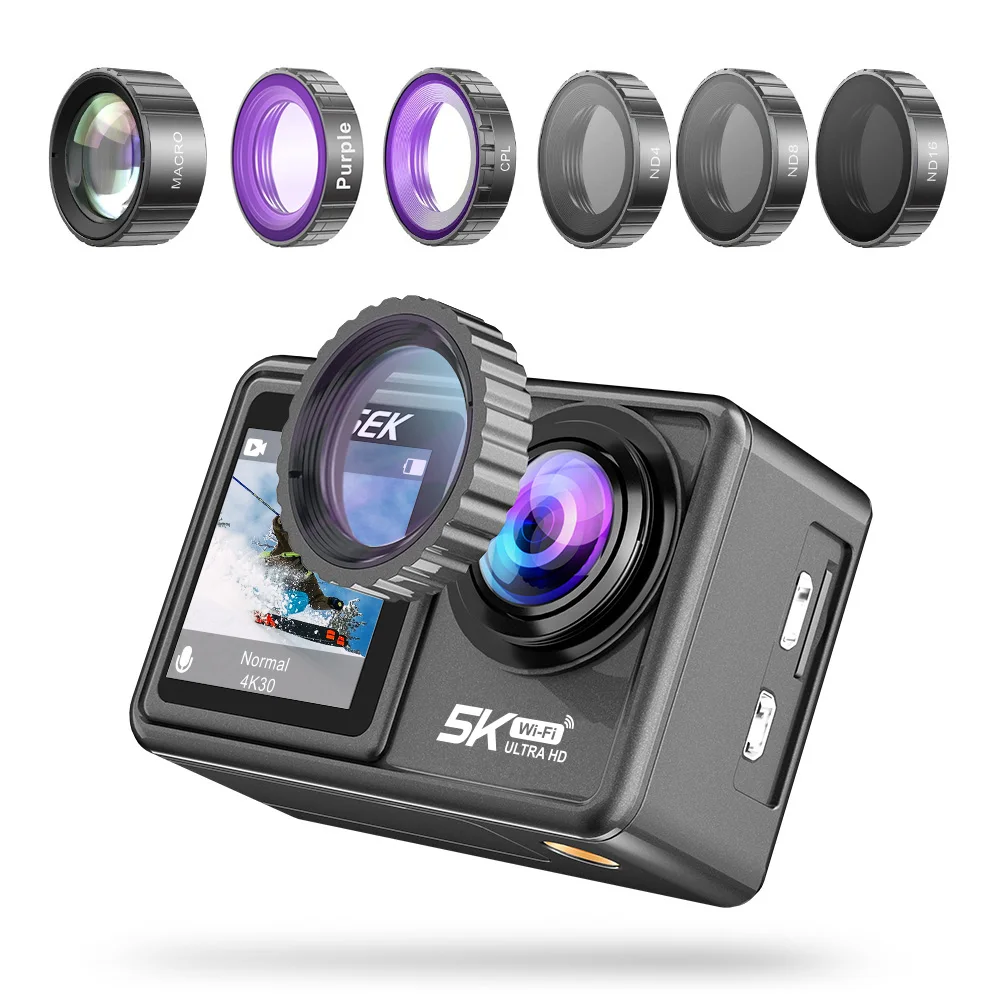 FOLODA Fotocamera portatile per sport, WiFi rotante a 180 FOLODA Fotocamera portatile per sport, WiFi rotante a 180