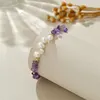 Natural Pearl & Amethyst