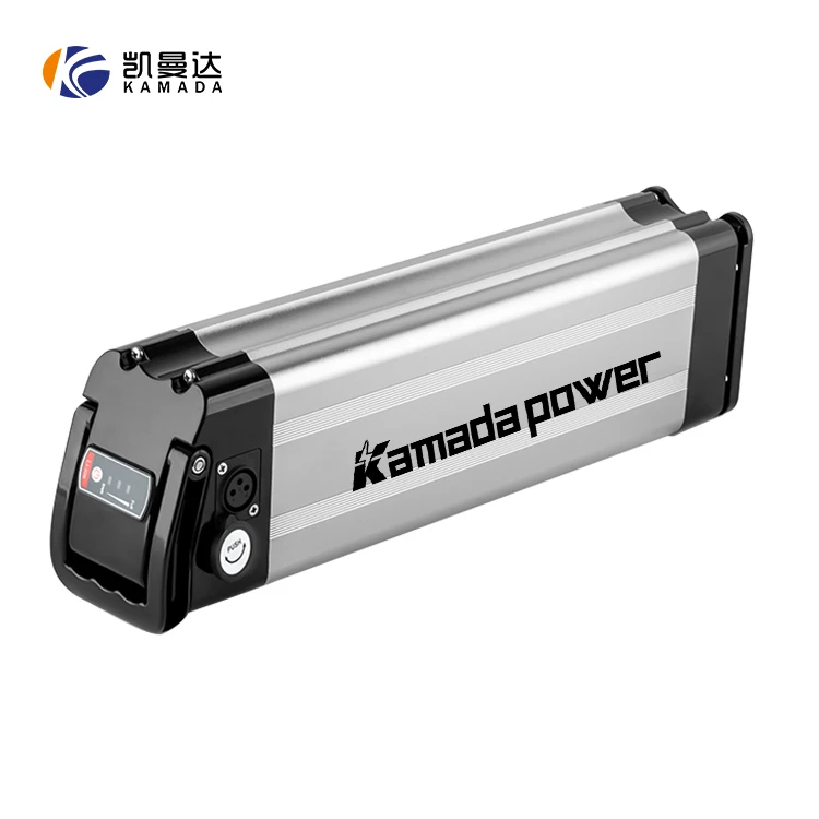 Rechargeable 18650 Lithium Ion Electric Bicycle Battery Pack 36V 48v Silver Fish Case ebike Battery