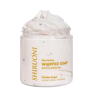 Private Label Natural Gentle Sweet Almond Body Shaving Butter Bath Soap Skin Soothing Smoothing Anti-Wrinkle & Moisturizing