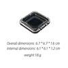 Black/6.7*6.7*1.6cm