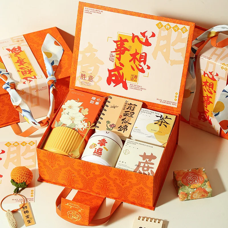 Custom Promotional Luxury Business Bridesmaid Wedding Souvenirs Gift Sets for Women High Quality Silk Screen Printed