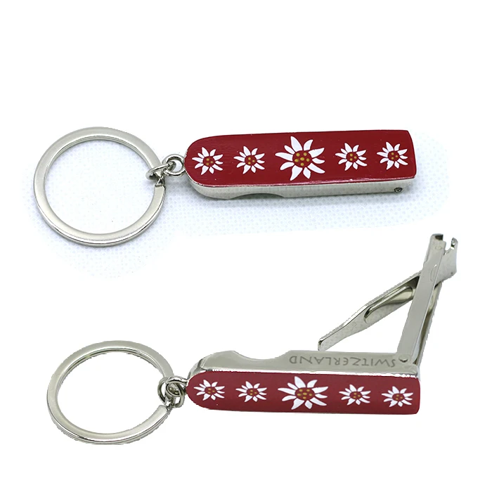 Custom Design SWITZERLAND Swiss Country Metal Souvenir Keychain