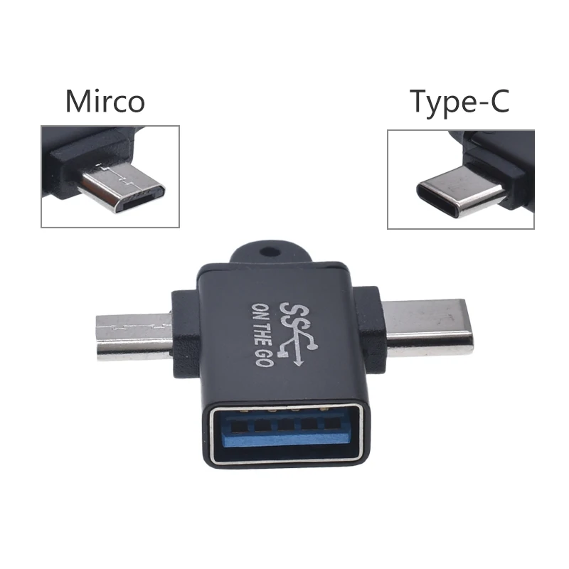 Usb 3.0 Type-c Micro Otg Cable Adapter Type C Usb-c Otg Converter For ...