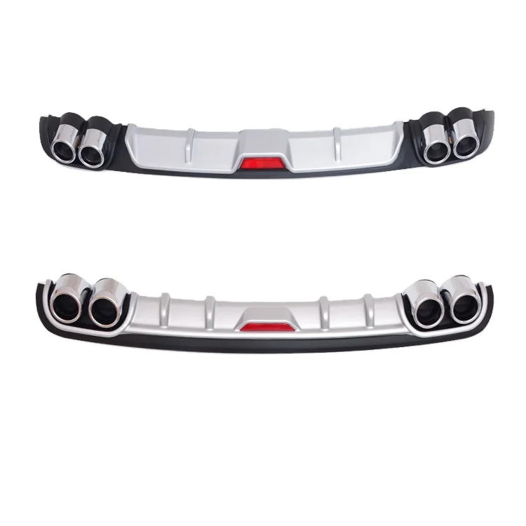 Auto Accessories Car Universal Rear Bumper Diffuser Lip With Exhaust