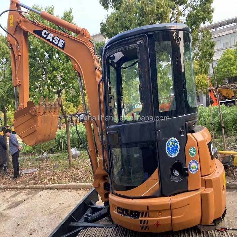 American Used Mini Excavator Case Cx55b 5ton Second Hand Farm Excavator