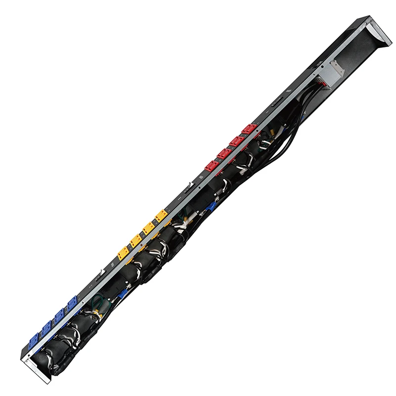 3 Phase Power Distributor Unit 120V 220V IEC C13 C19 Outlets Rack Mount Vertical Switch Power Data Center PDU