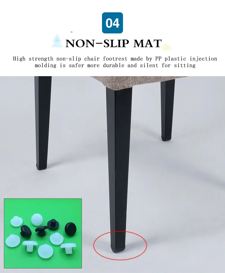 nordic dining chair modern fabric metal leg