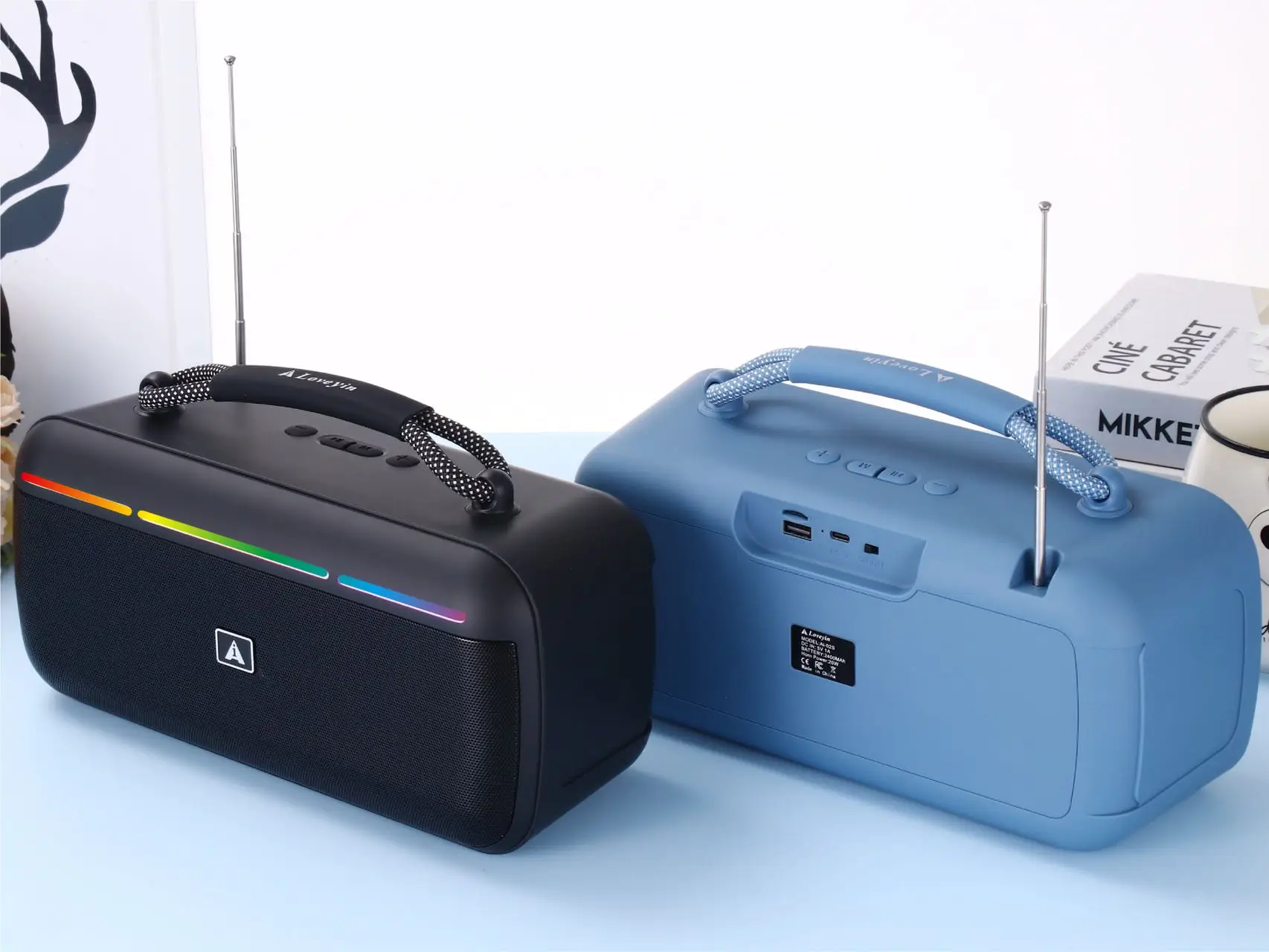 20WポータブルBluetoothスピーカー - ソーラー機能付き屋外用