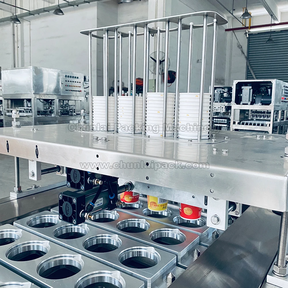 Packing Fries Machine French Fries Packing Popcorn Potato Chips Paper Cup Sealing Machine ...