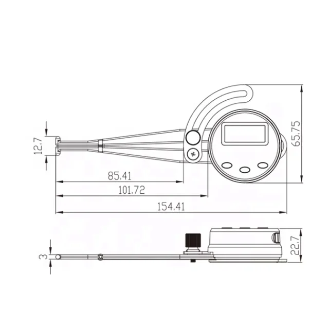 Суппорт цифровой 12 7-150 мм Внутренний суппорт 150 6 дюймов внешний с